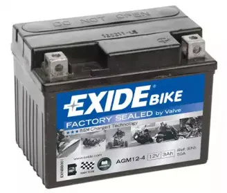 AGM12-4 EXIDE Стартерная аккумуляторная батарея